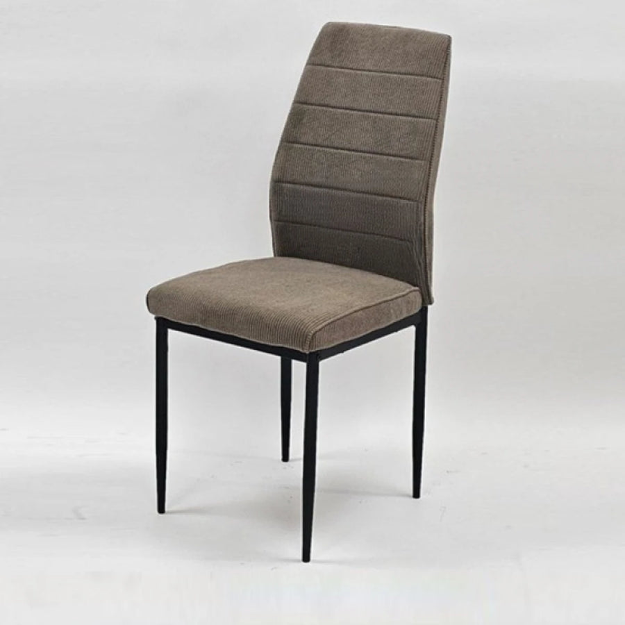 كرسي مخمل بني