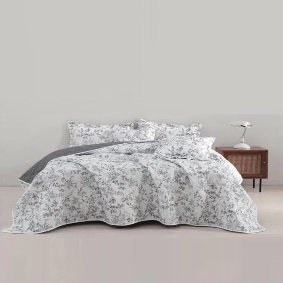 مفرش سرير نفرين مضغوط مشجر 6 قطعة