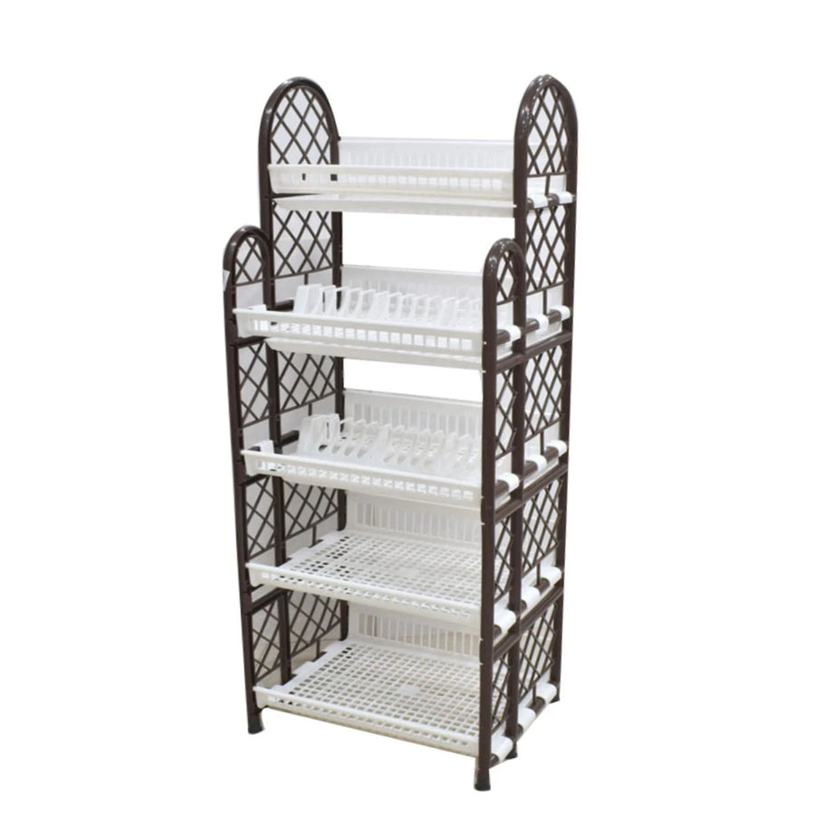 رفوف تخزين بلاستيك مع مجفف صحون 5 دور NTK220