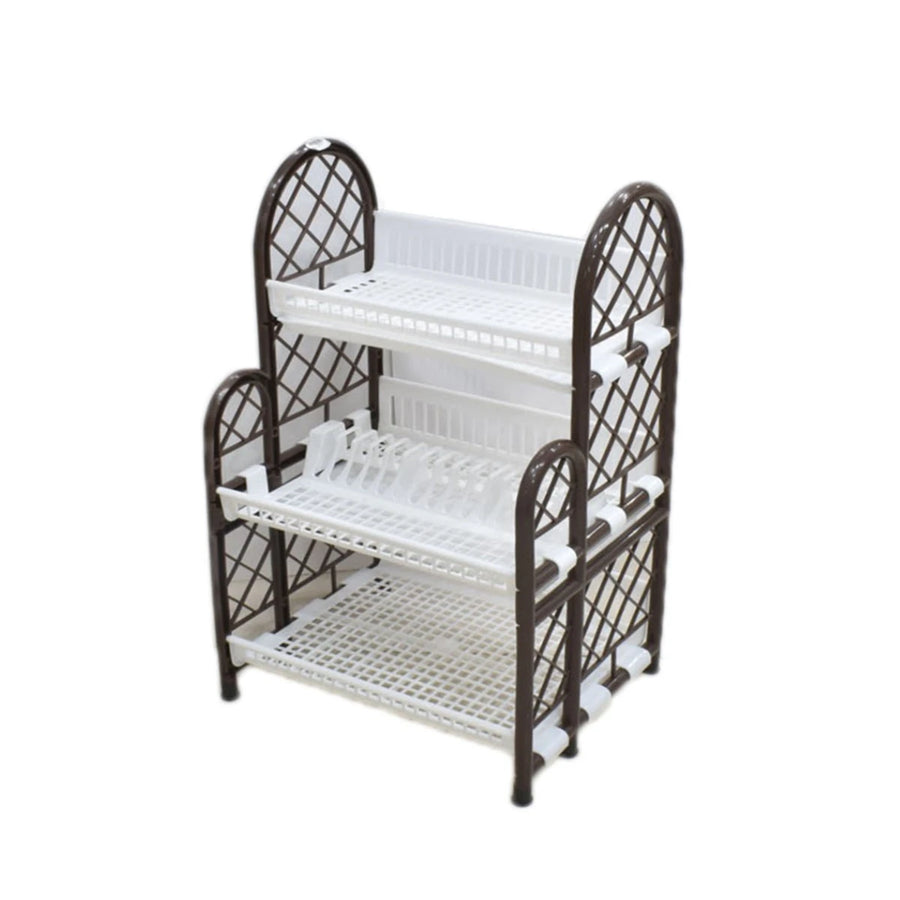 رفوف تخزين بلاستيك مع مجفف صحون 3 دور NTK218