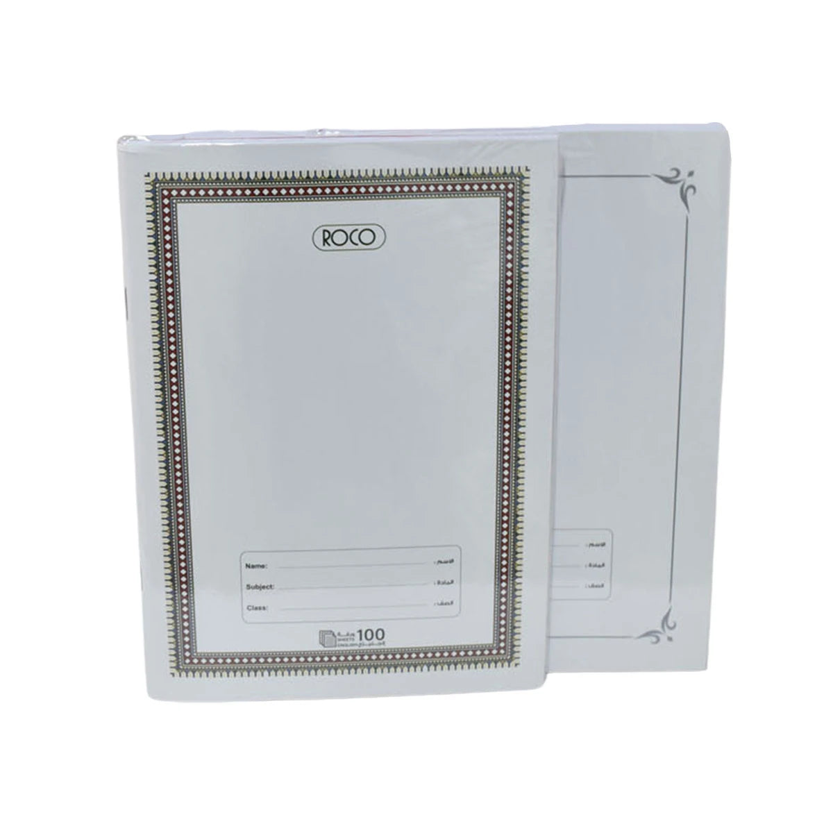 دفاتر مجلد انجليزي روكو 100ورقة 2 حبة  - A5