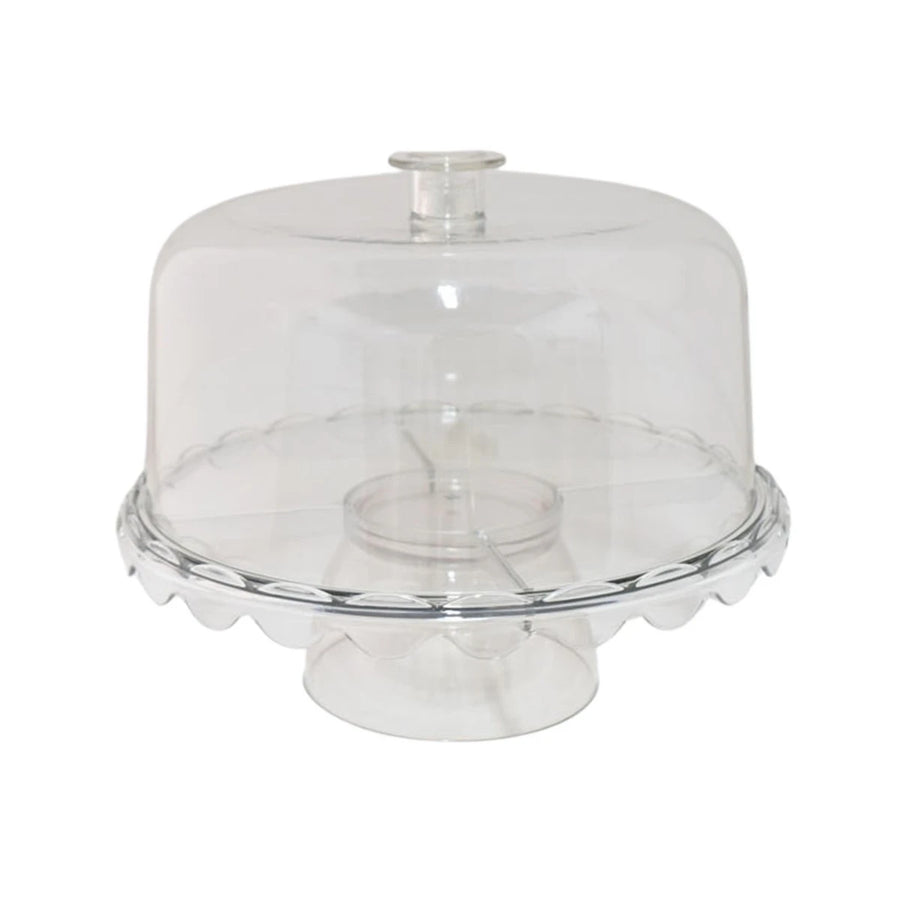 صينية كيك اكريليك دائري شفاف 25 سم 1020468