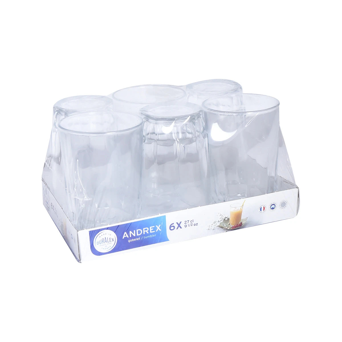 طقم كاسات زجاج السيف 6 قطعة 1053A