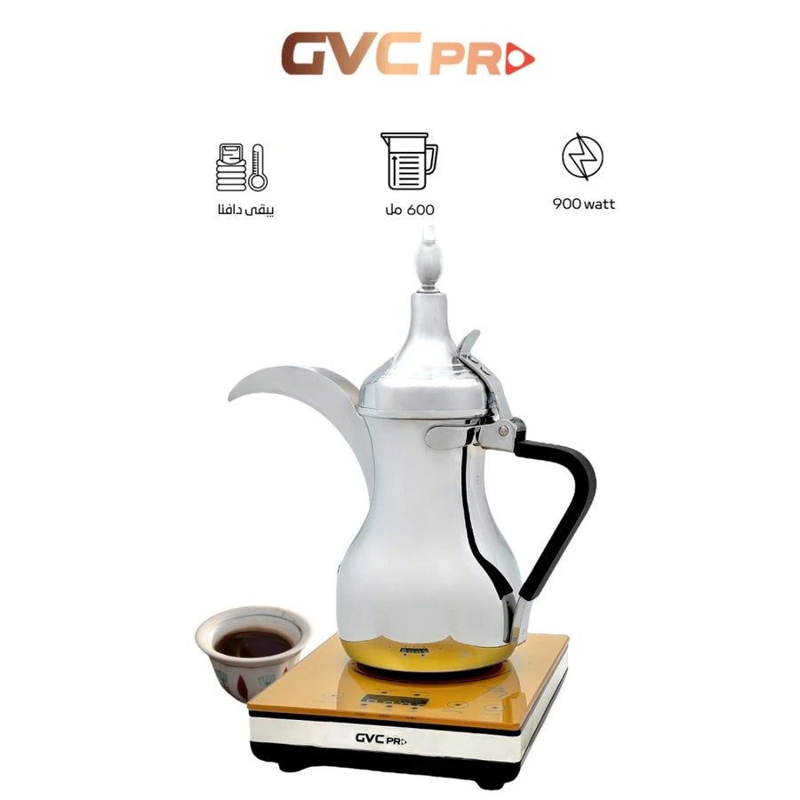 دلة المراسيم الكهربائية من جي في سي برو 0.6 لتر 900 واط GVCA-666