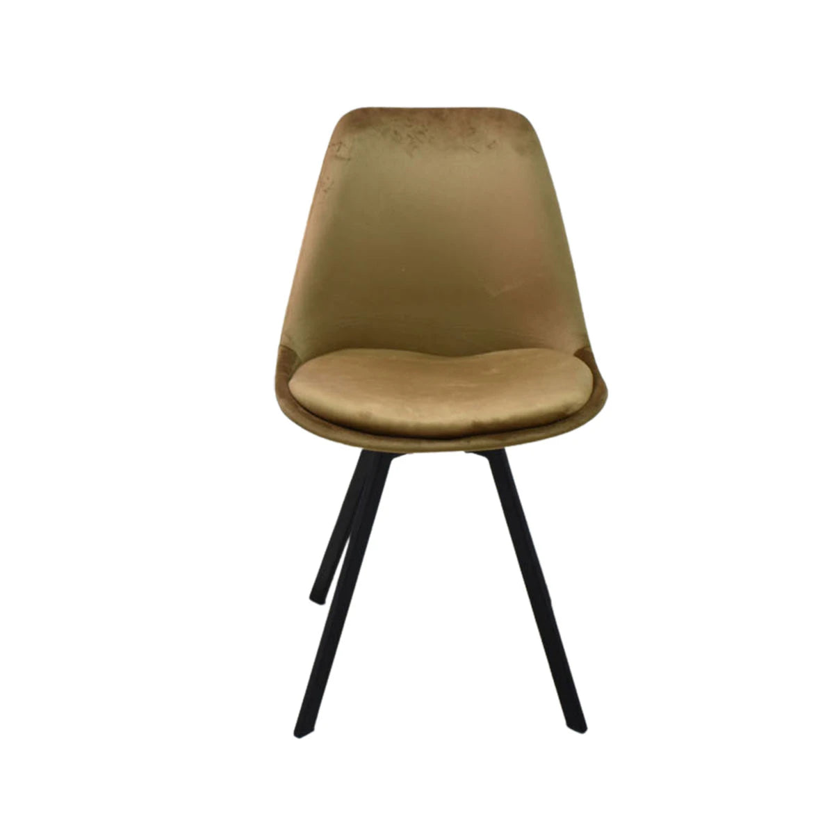 كرسي مخمل بني اسود