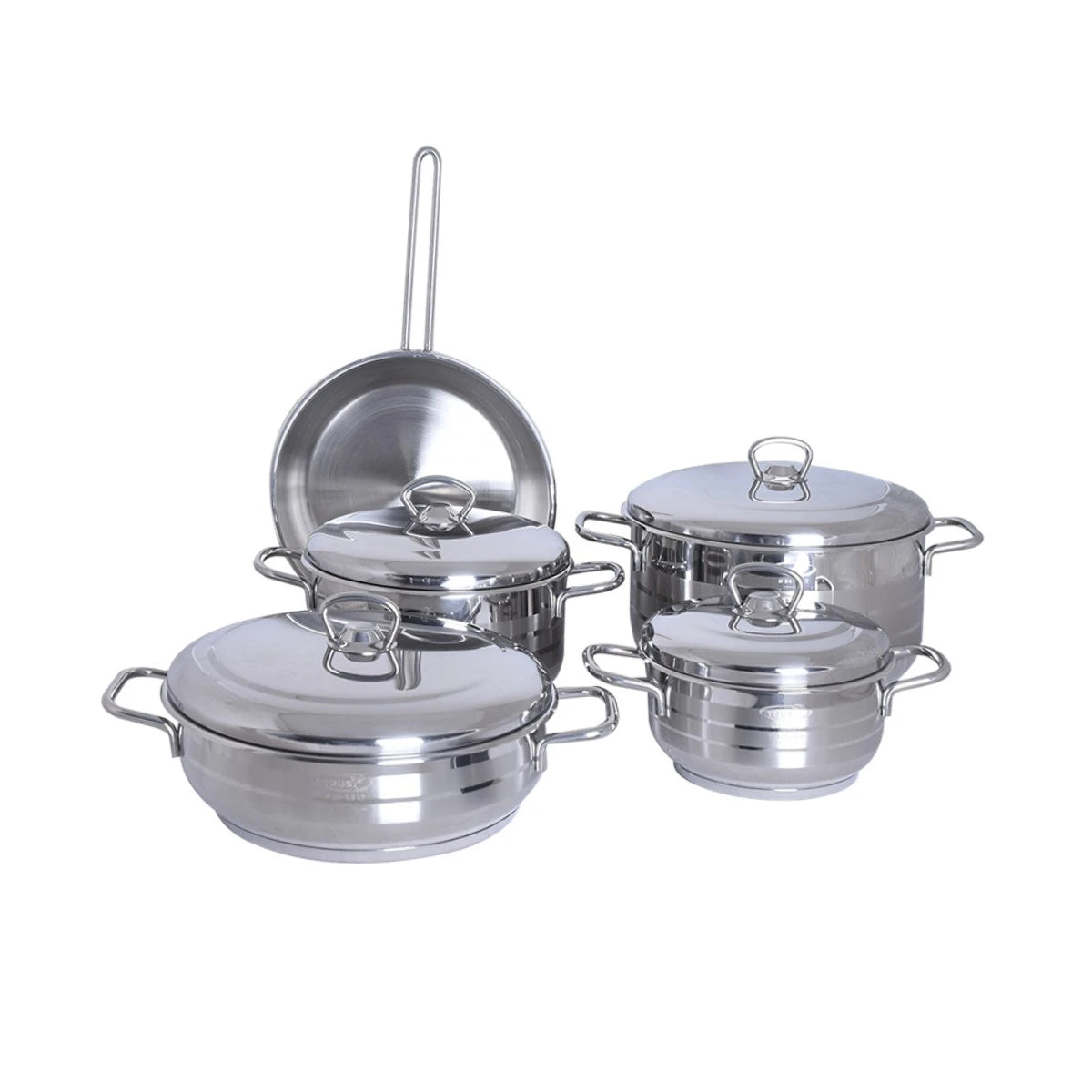 Trust Turkish Stainless Steel Cookware Set, 9 Pieces TRT9