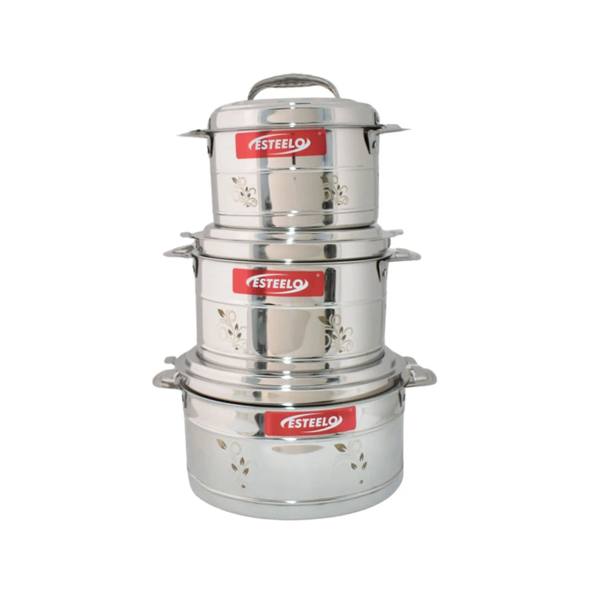 طقم حافظات طعام استيل 3 قطعة SRL6381