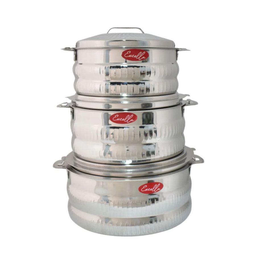 طقم حافظات طعام استيل 3 قطعة MTS-254