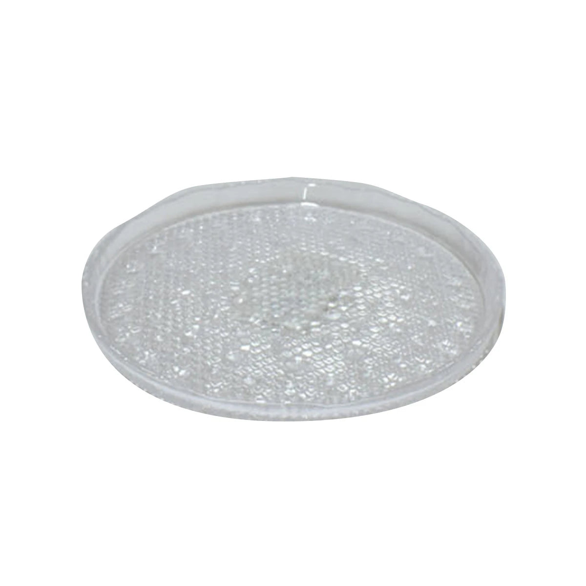 صحن تقديم زجاج دائري شفاف صغير 15سم 232828