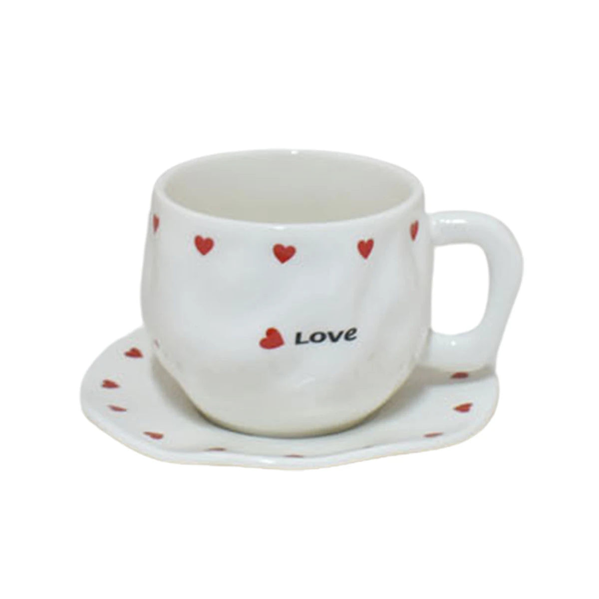 كوب سيراميك مع صحن 616883