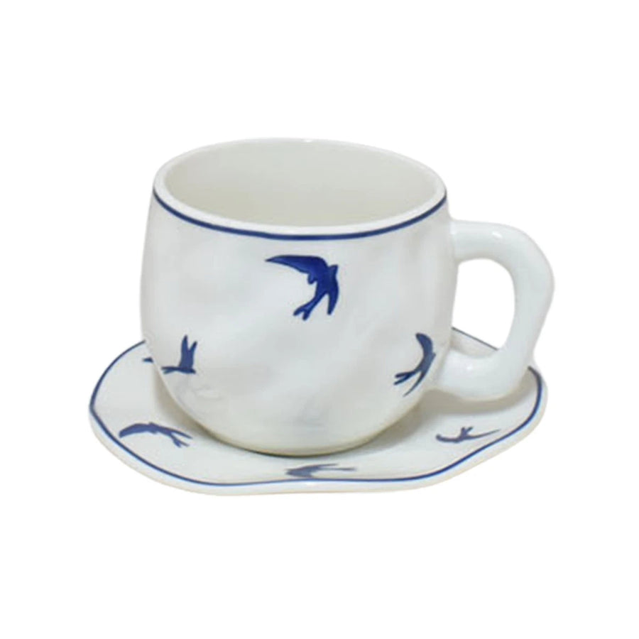 كوب سيراميك مع صحن 616888