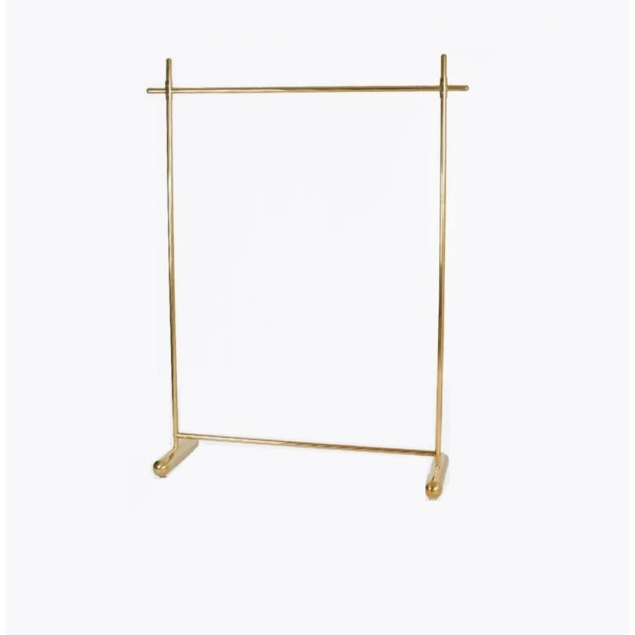 استاند تعليق ملابس استيل ذهبي 123× 40 × 189سم