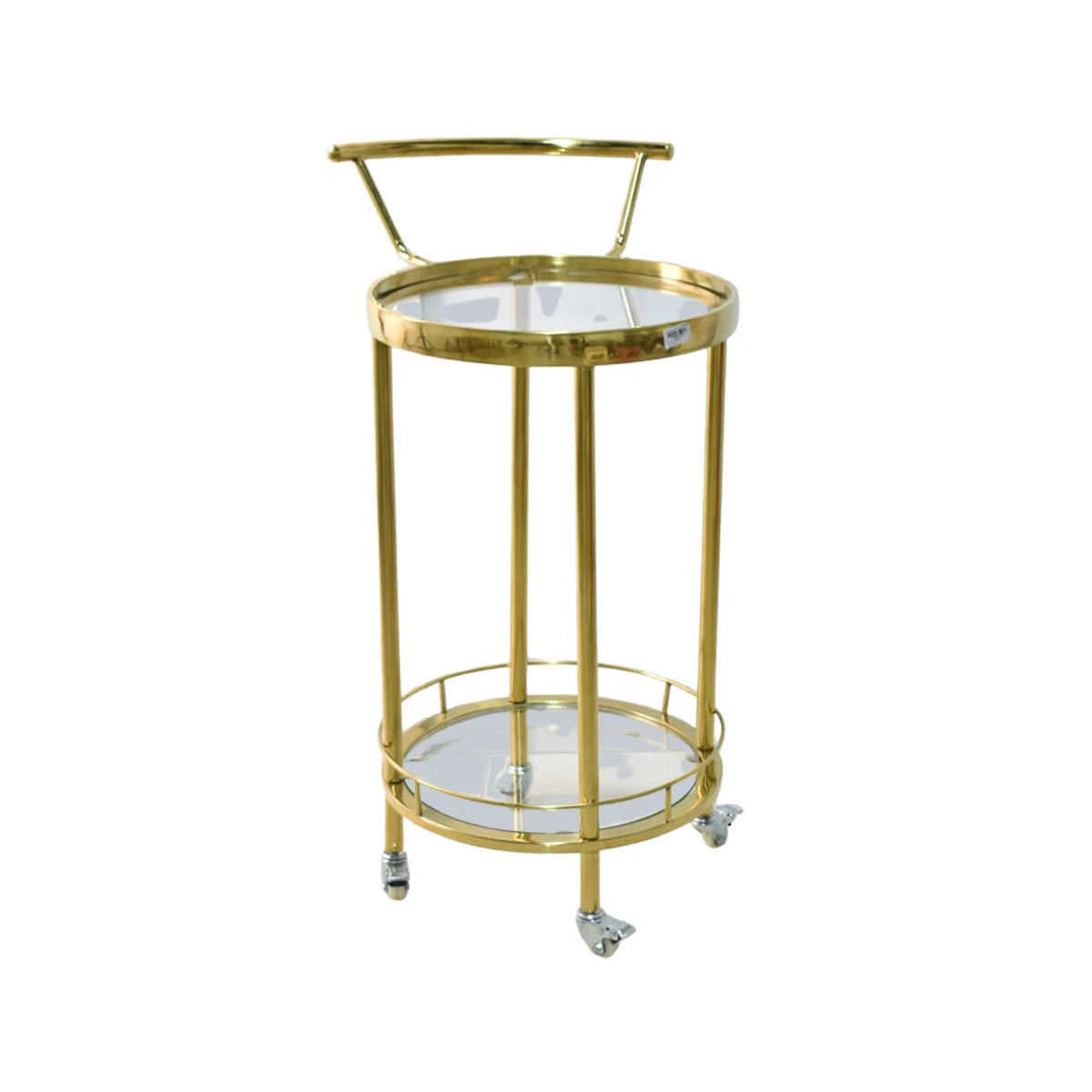 عربية تقديم استيل دائري ذهبي 2 دور