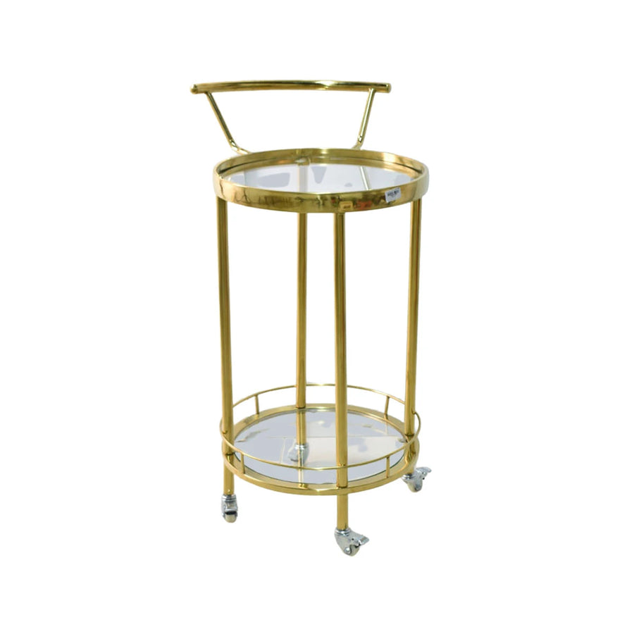 عربية تقديم استيل دائري ذهبي 2 دور