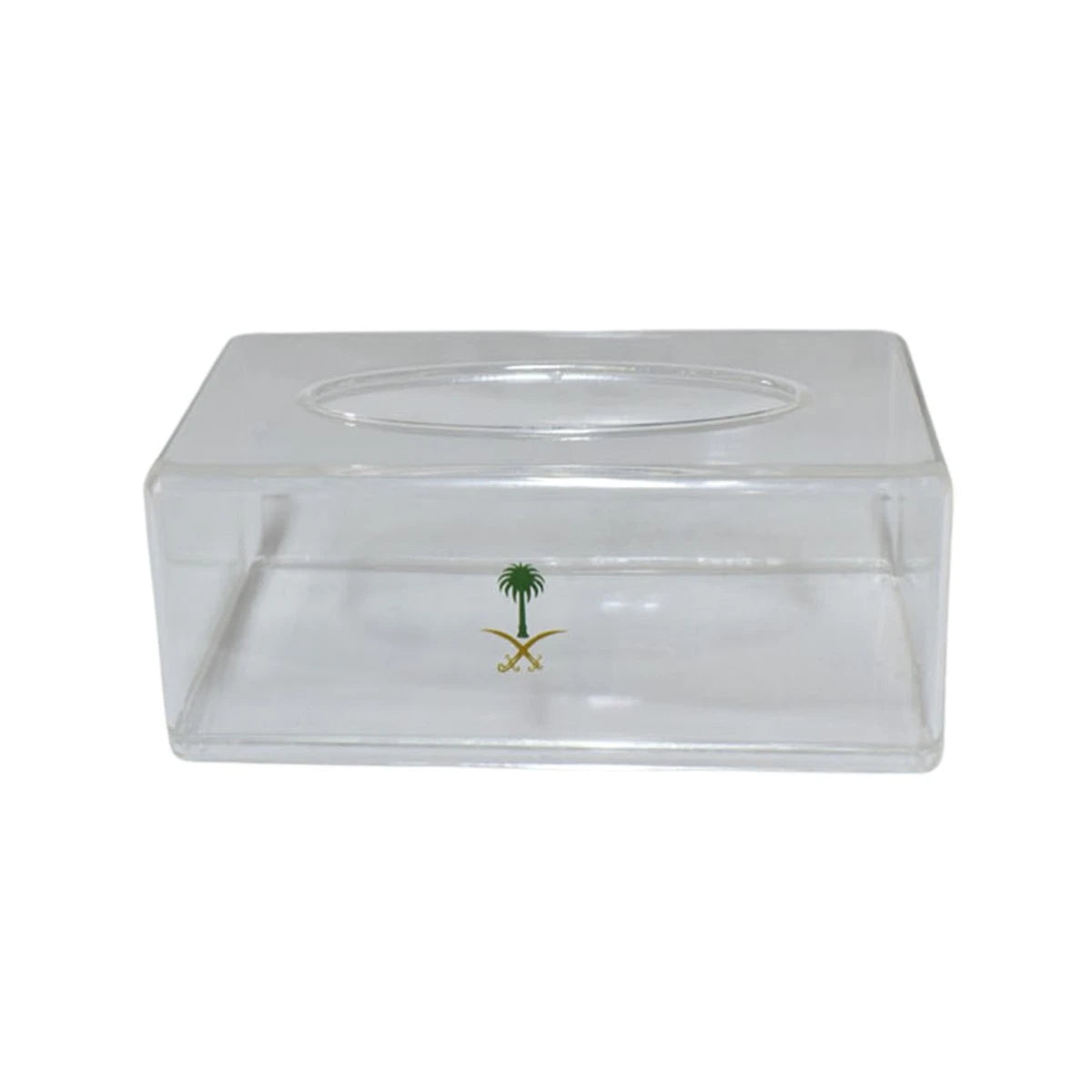 علبة مناديل اكريليك شفاف مستطيل