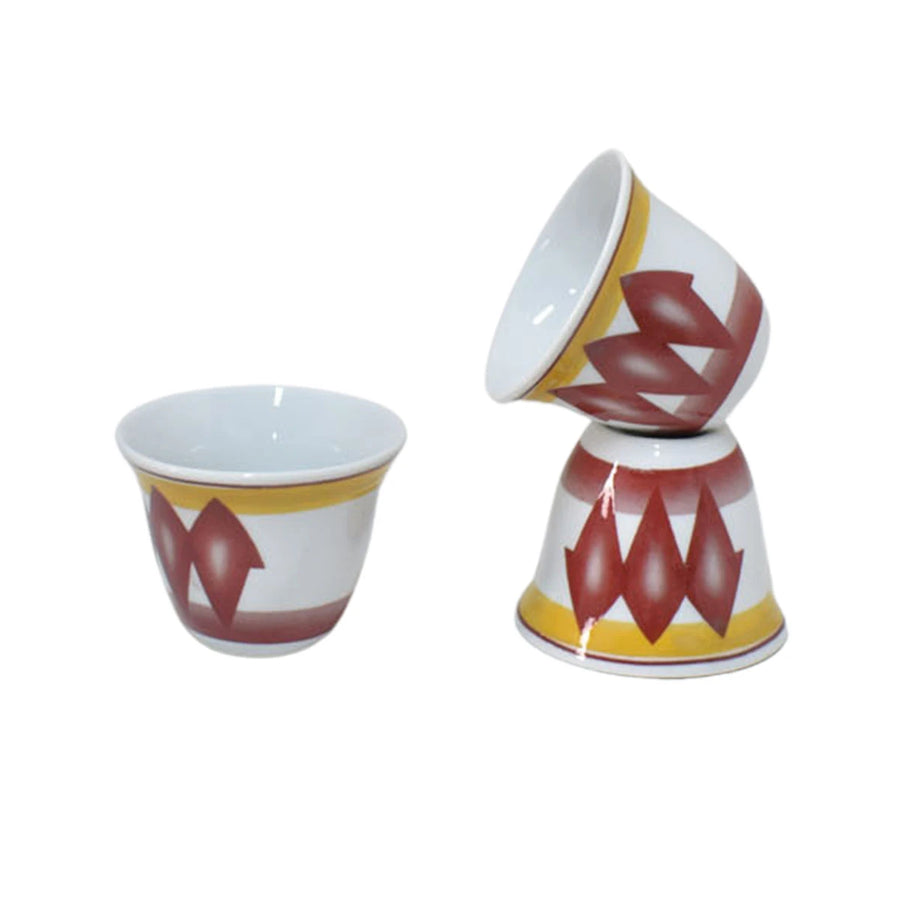 طقم فناجين قهوة سيراميك 12قطعة