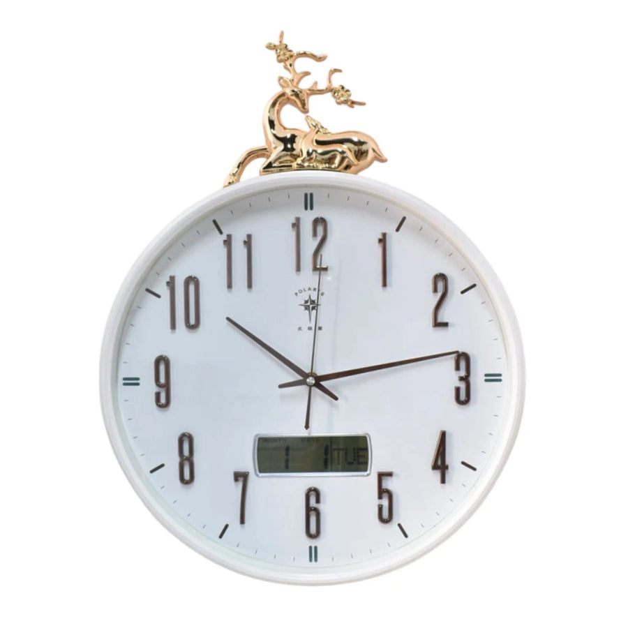 ساعة حائط بلاستيك مستديرة 37 سم