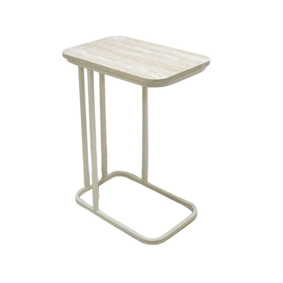 طاولة شاي خشب مستطيل 45 × 30 × 60 سم بيج