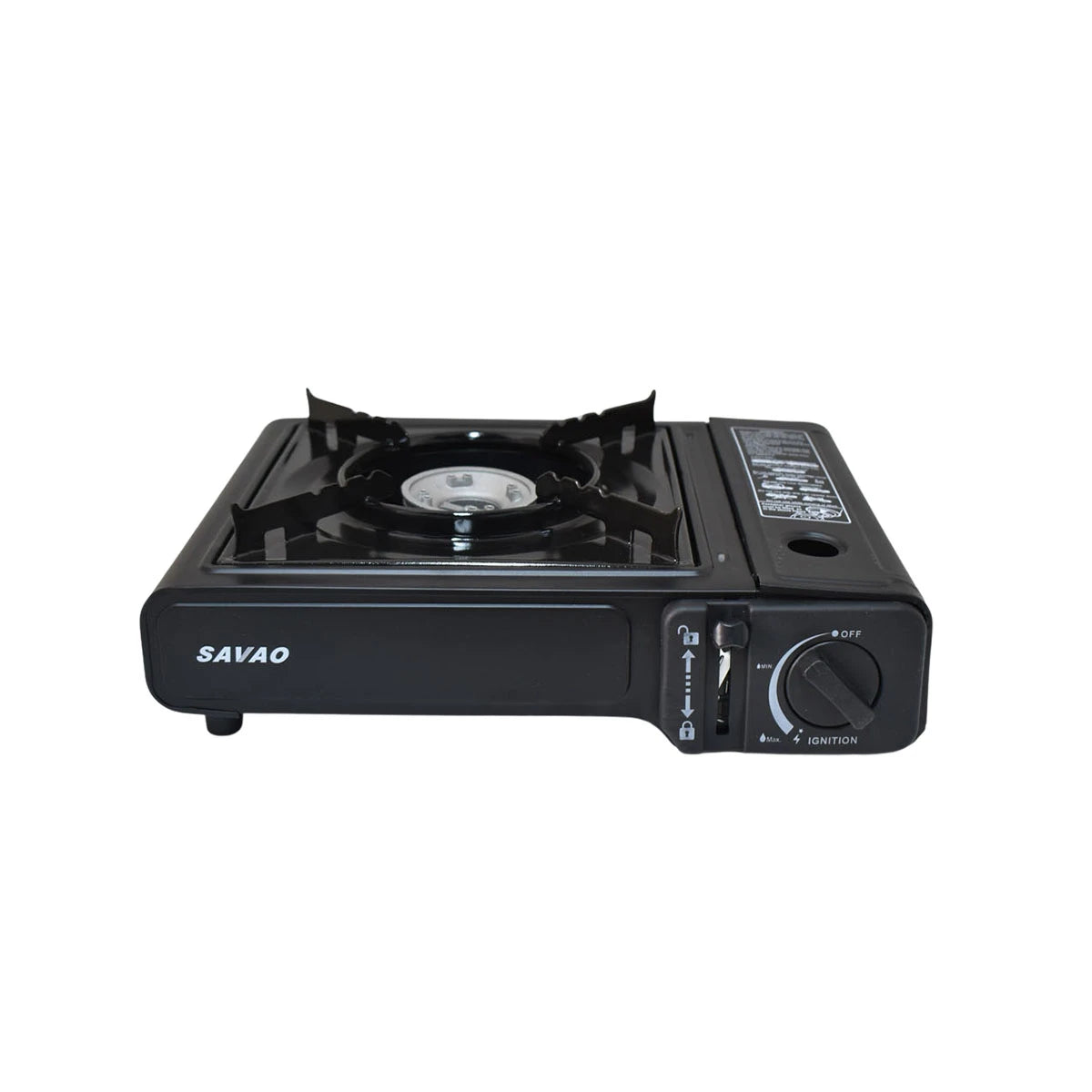 موقد غاز متنقل للرحلات والتخييم اسود