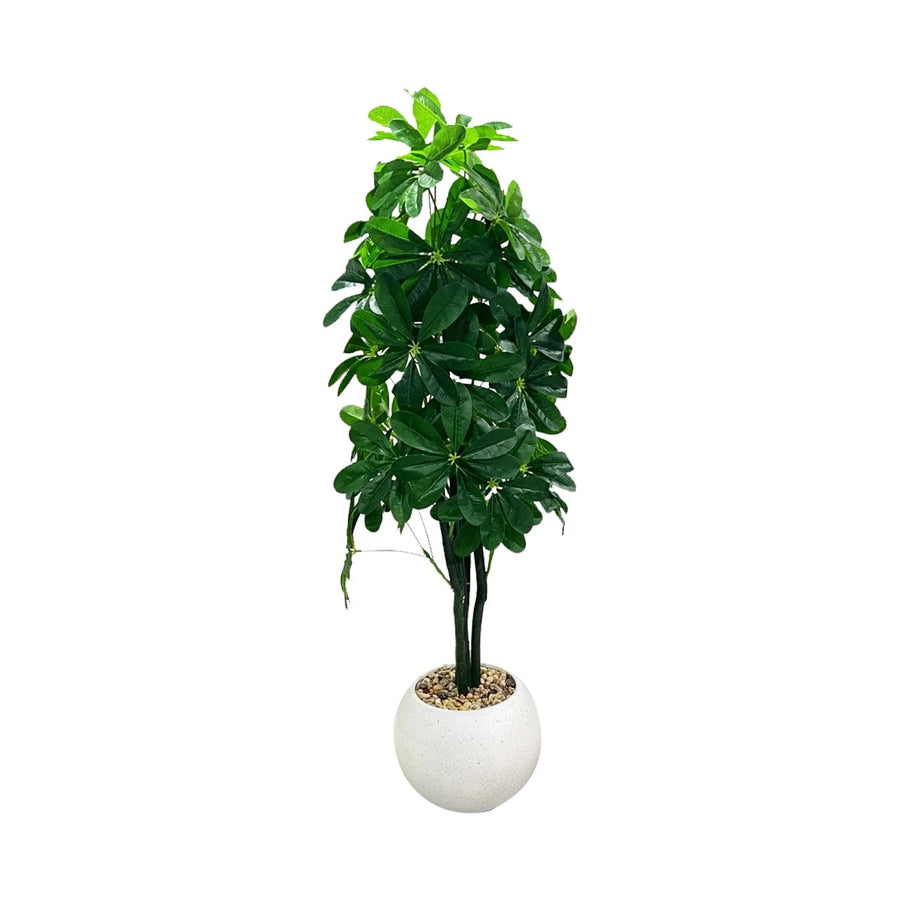 شجر اخضر صناعي بقاعدة بلاستيك 160سم