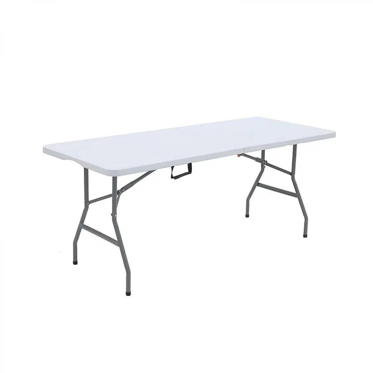 طاولة فايبر مستطيل ابيض قابلة للطي 180× 70 × 74 سم