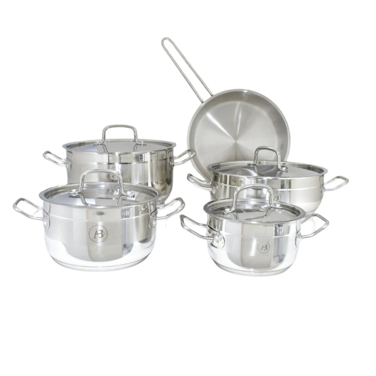 طقم قدور طبخ استيل 9 قطعة