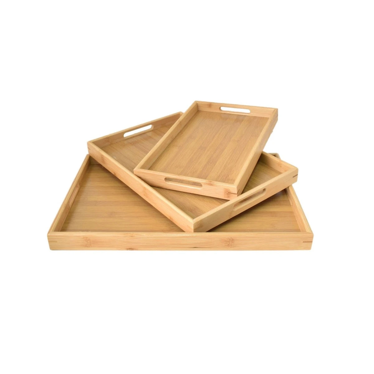 طقم طوفريات خشب مستطيل 3 قطعة