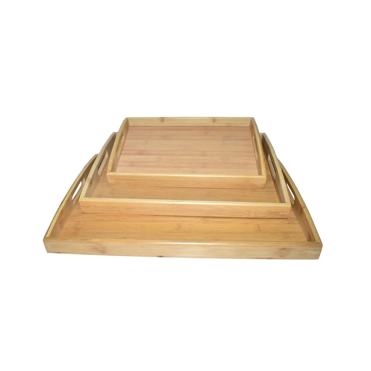 طقم طوفريات خشب مستطيل 3 قطعة