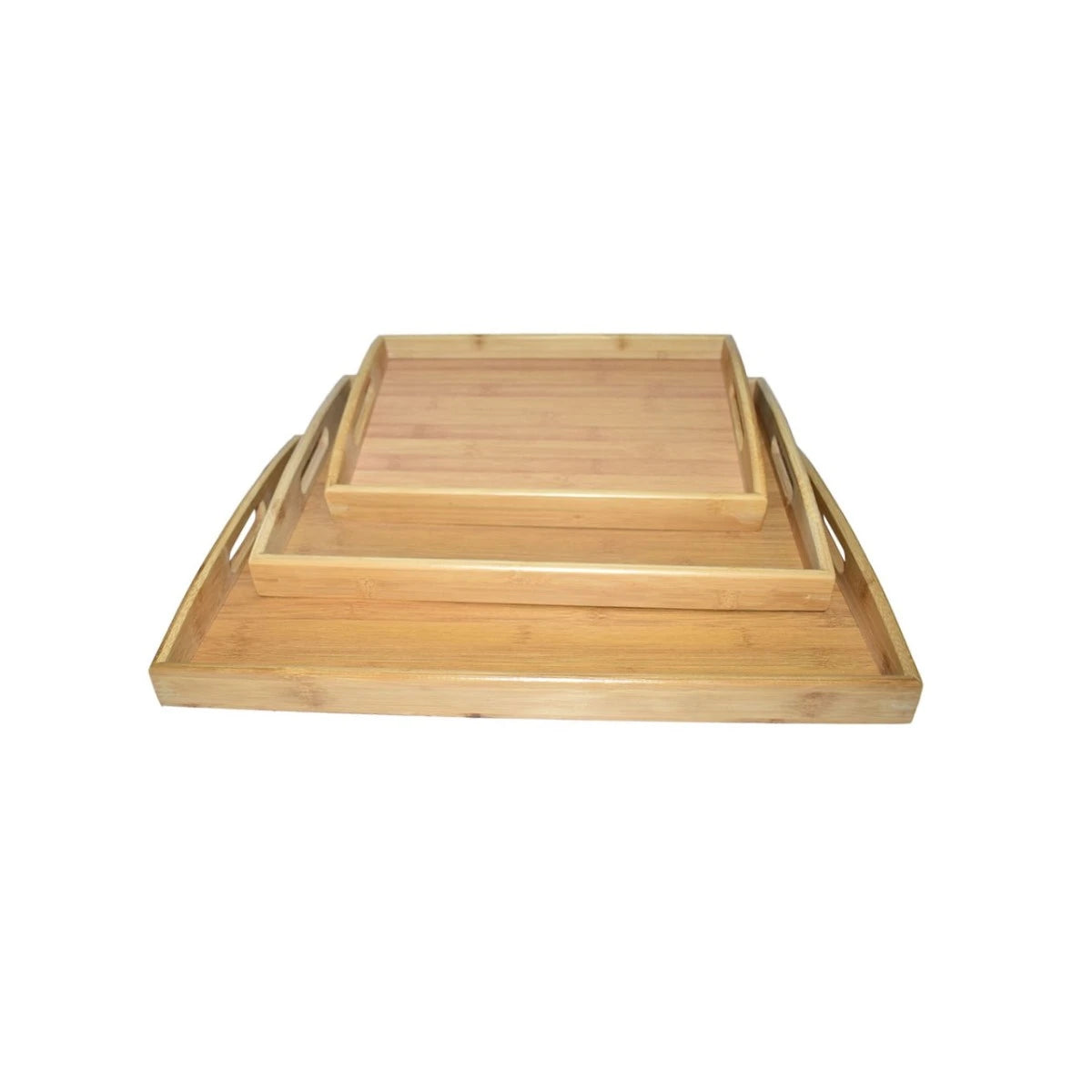 طقم طوفريات خشب مستطيل 3 قطعة