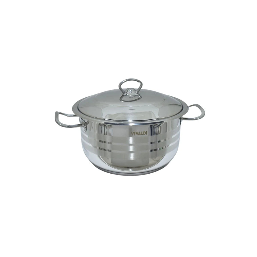 قدر استيل فضي 18سم