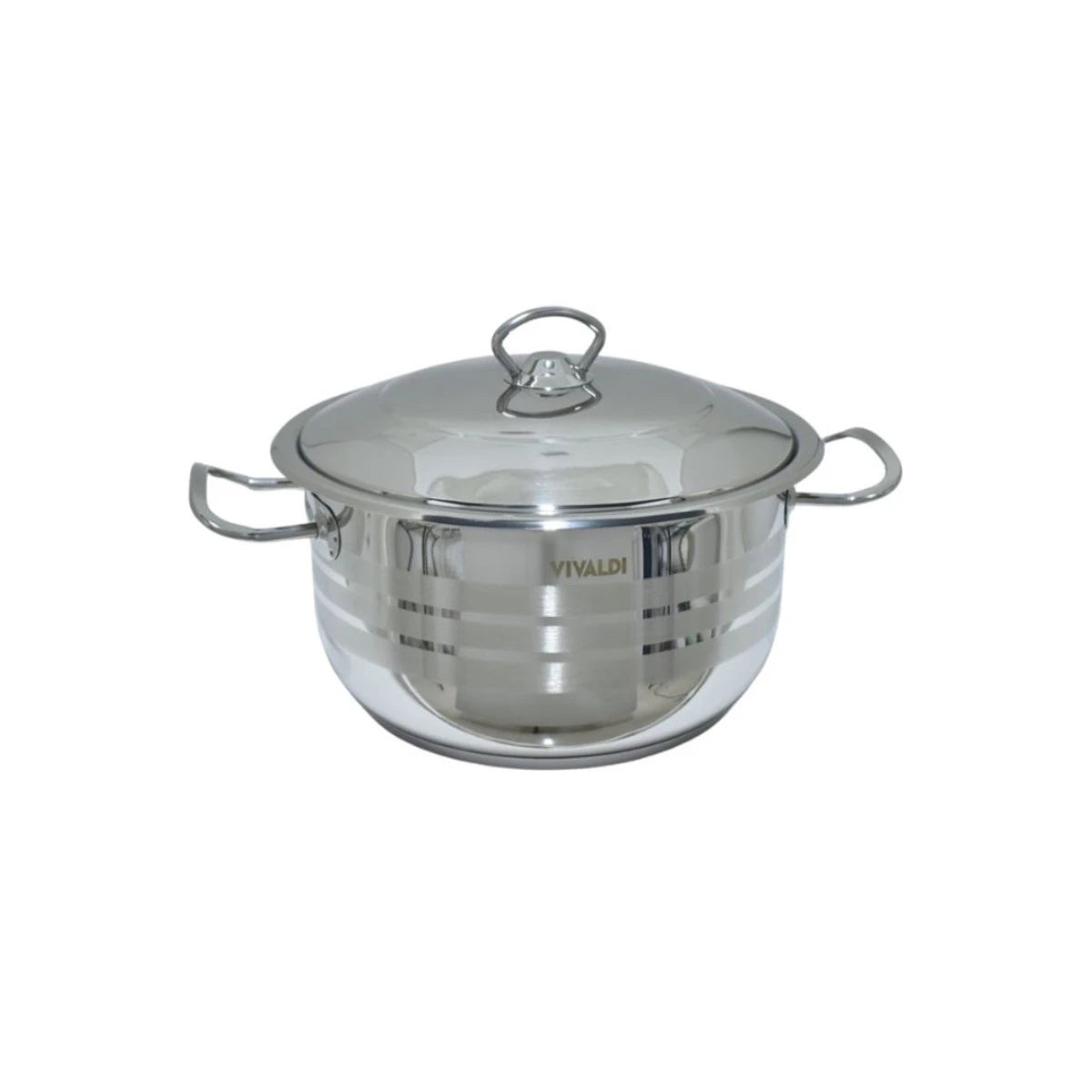 قدر استيل فضي 20 سم