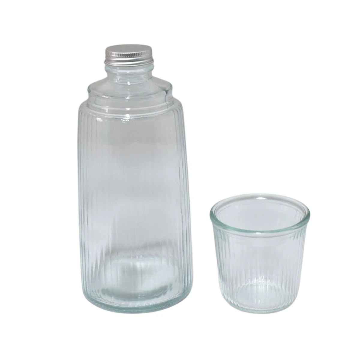 جيك زجاج شفاف مع كوب 1.0لتر