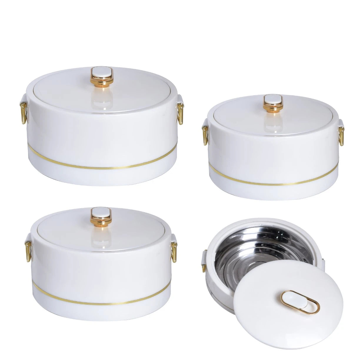 طقم حافظات طعام بلاستيك 4 قطعة