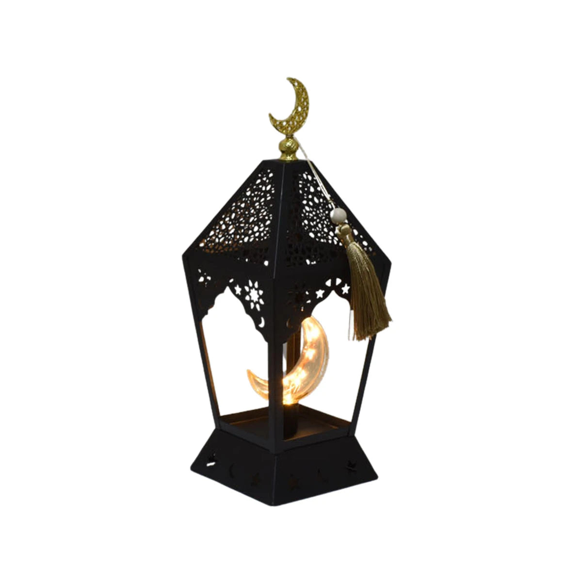 فانوس معدني مضيئ 11× 11 × 28 سم