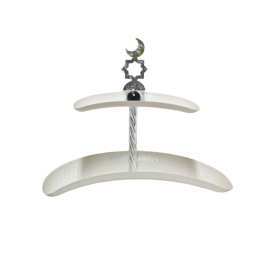 استاند تقديم معدني شكل هلال دورين