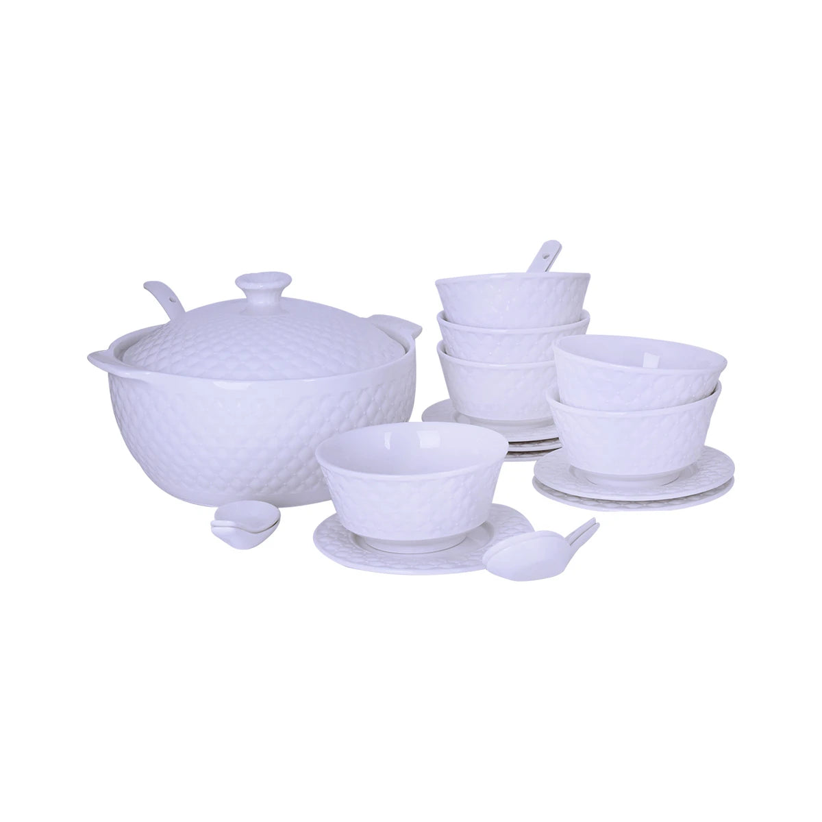 طقم شوربة سيراميك 21 قطعة