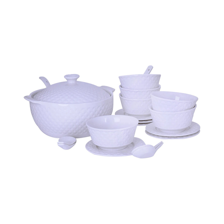 طقم شوربة سيراميك 21 قطعة