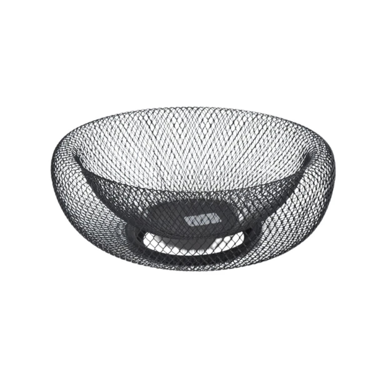 شبك لقيمات استيل دائري اسود 28 سم