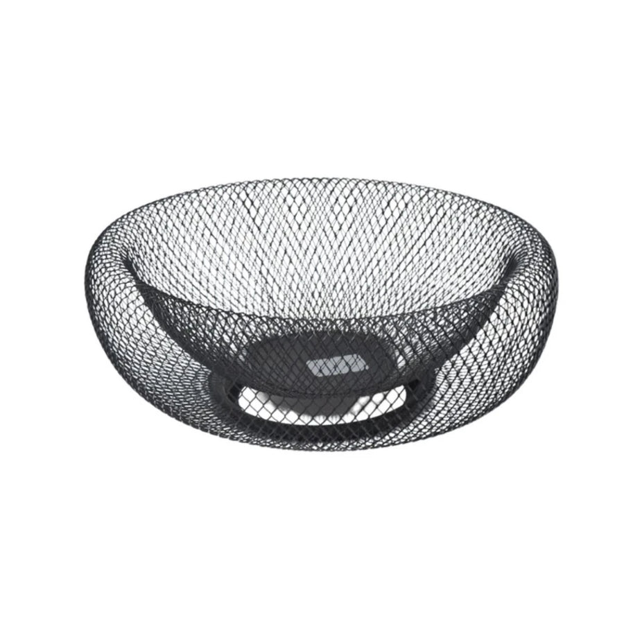 شبك لقيمات استيل دائري اسود 28 سم