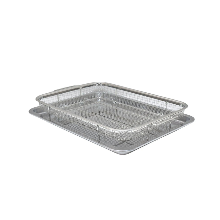 صينية فرن غير لاصقة مستطيل 38× 28 × 5 سم فضي