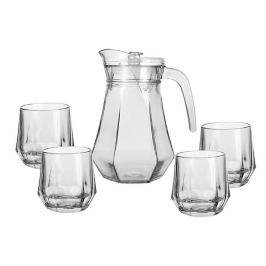 طقم جيك زجاج مع 4 كاسات