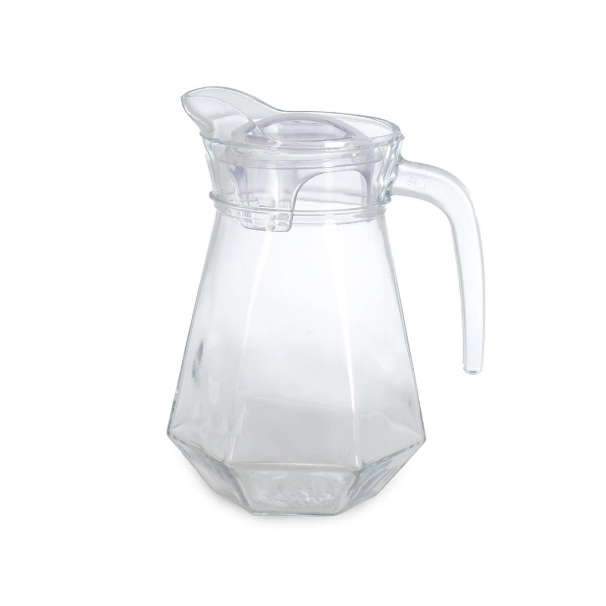 جيك زجاج شفاف بغطاء بلاستيك 1.5لتر