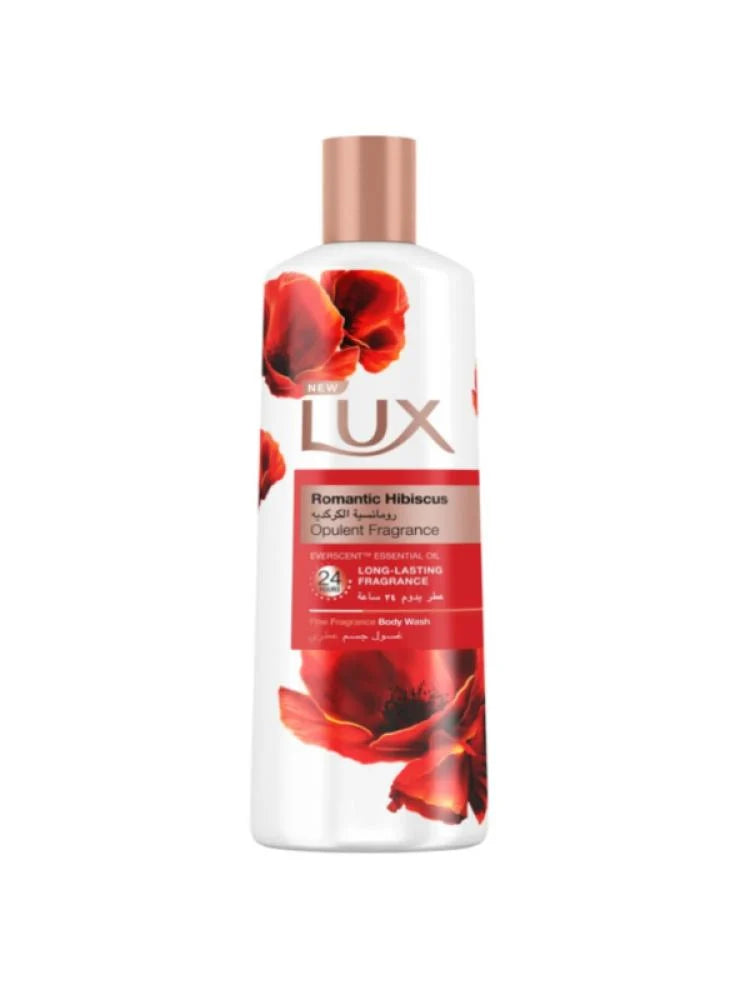 سائل استحمام رومانسية الكركديه من لوكس - 250 مل