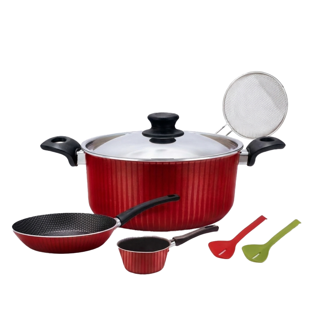 ترست تروفال طقم قدور المنيوم 7 قطعة