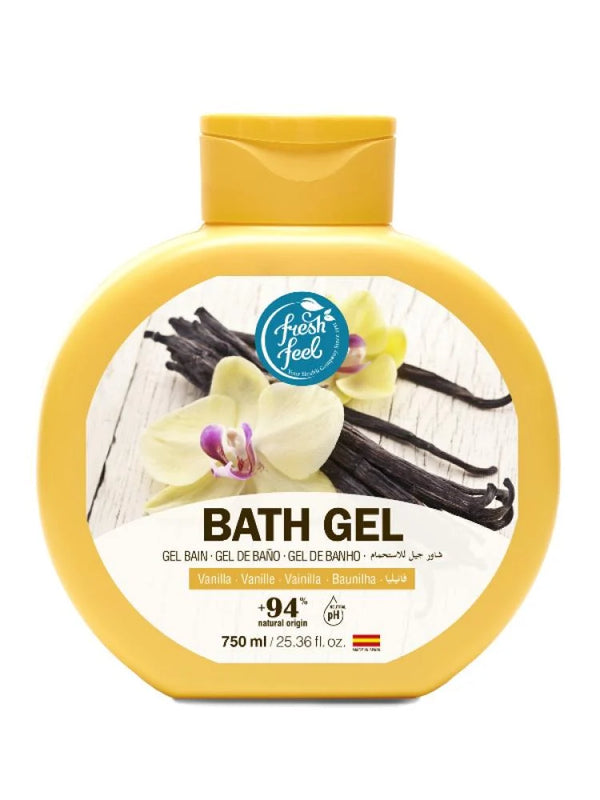 جل استحمام بخلاصة الفانيليا من فريش فيل - 750مل