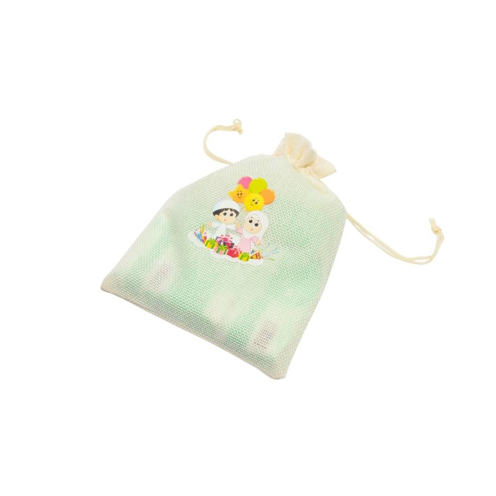 6-piece fabric gift bags