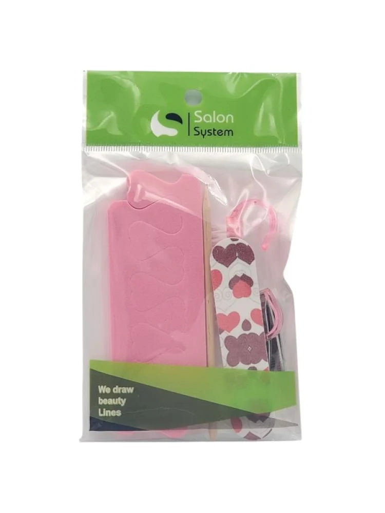 طقم ادوات بدكير من صالون سيستم - 6 قطع - اشكال متنوعة