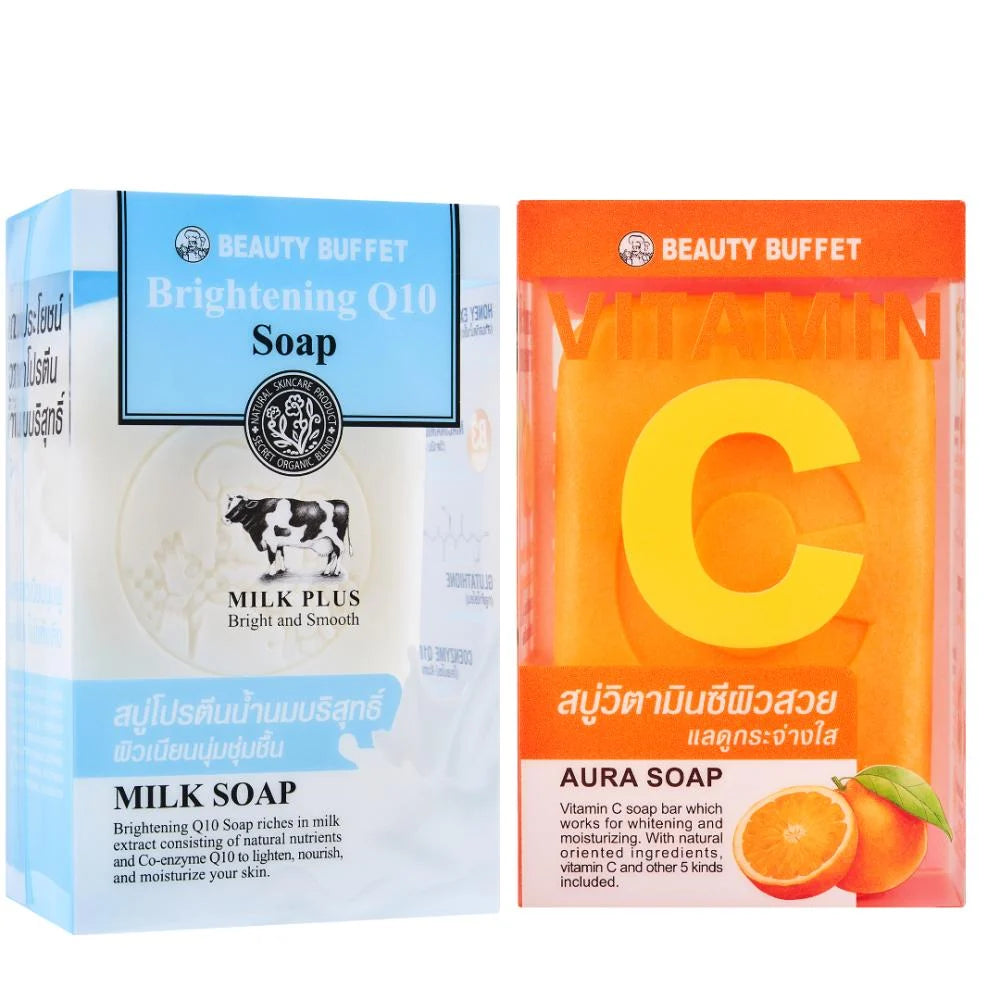 Thai soap set for skin brightening and moisturizing - 2 pieces