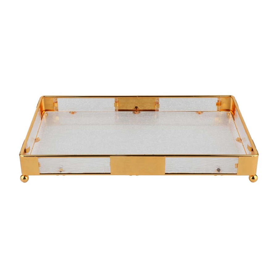 ऐक्रेलिक आयताकार ट्रे, आकार 38*22 सेमी 