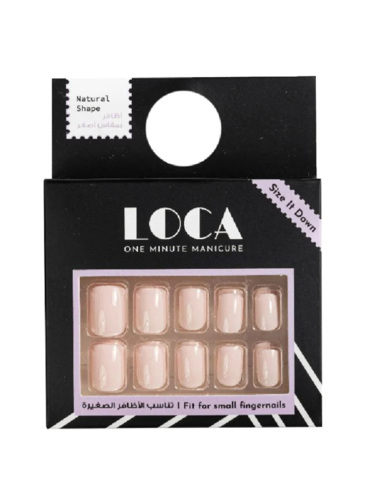 Luca N8 Self-adhesive artificial nails, natural look, marshmallow color
